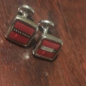 COPY - Hugo Boss Logo Cufflinks w/ colored enamel
